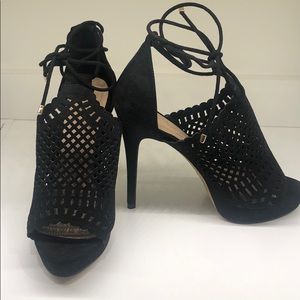 Aldo wrap around angle heels